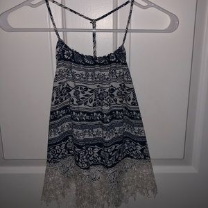 Lace detail tank